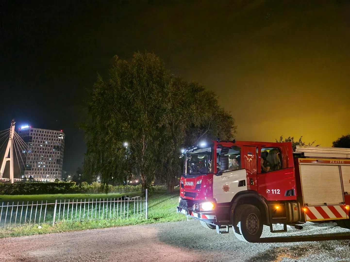 Тартуским спасателям пришлось отреагировать на довольно необычный вызов.