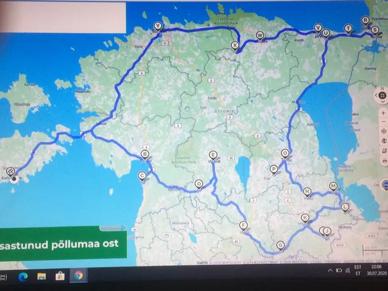 Saare pere tegi Eestile tiiru peale ühistranspordiga.