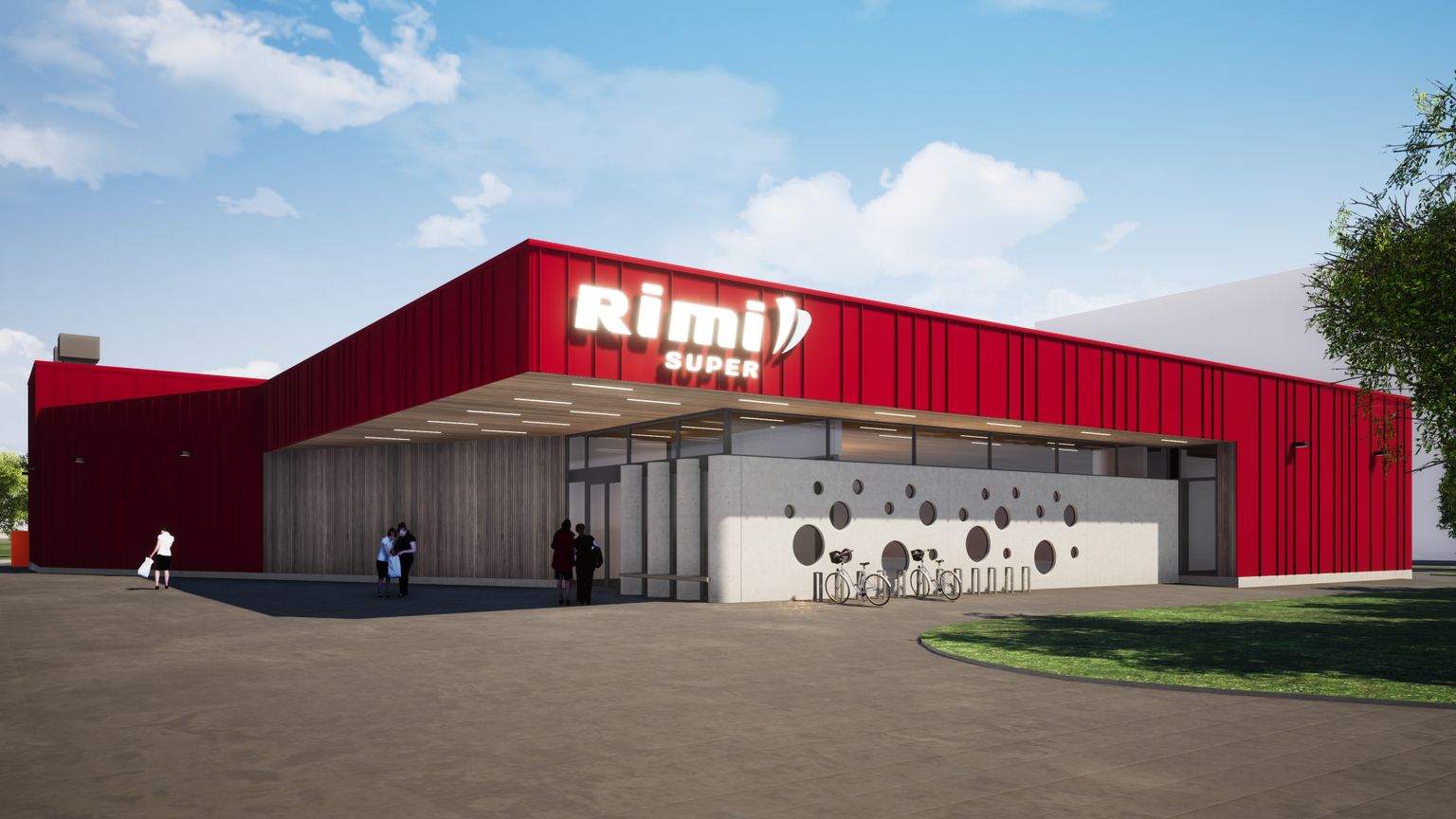 Так будет выглядеть магазин Rimi на Вильде-теэ, 101 в Мустамяэ.