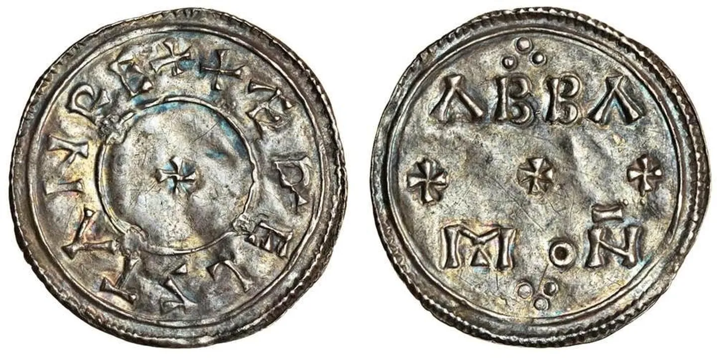 Enam kui tuhande aastased Anglosaksi mündid kirjaga ABBA