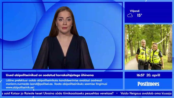 POSTIMEHE TELEUUDISED ⟩ Uued abipolitseinikud on oodatud korrakaitsjatega  ühinema