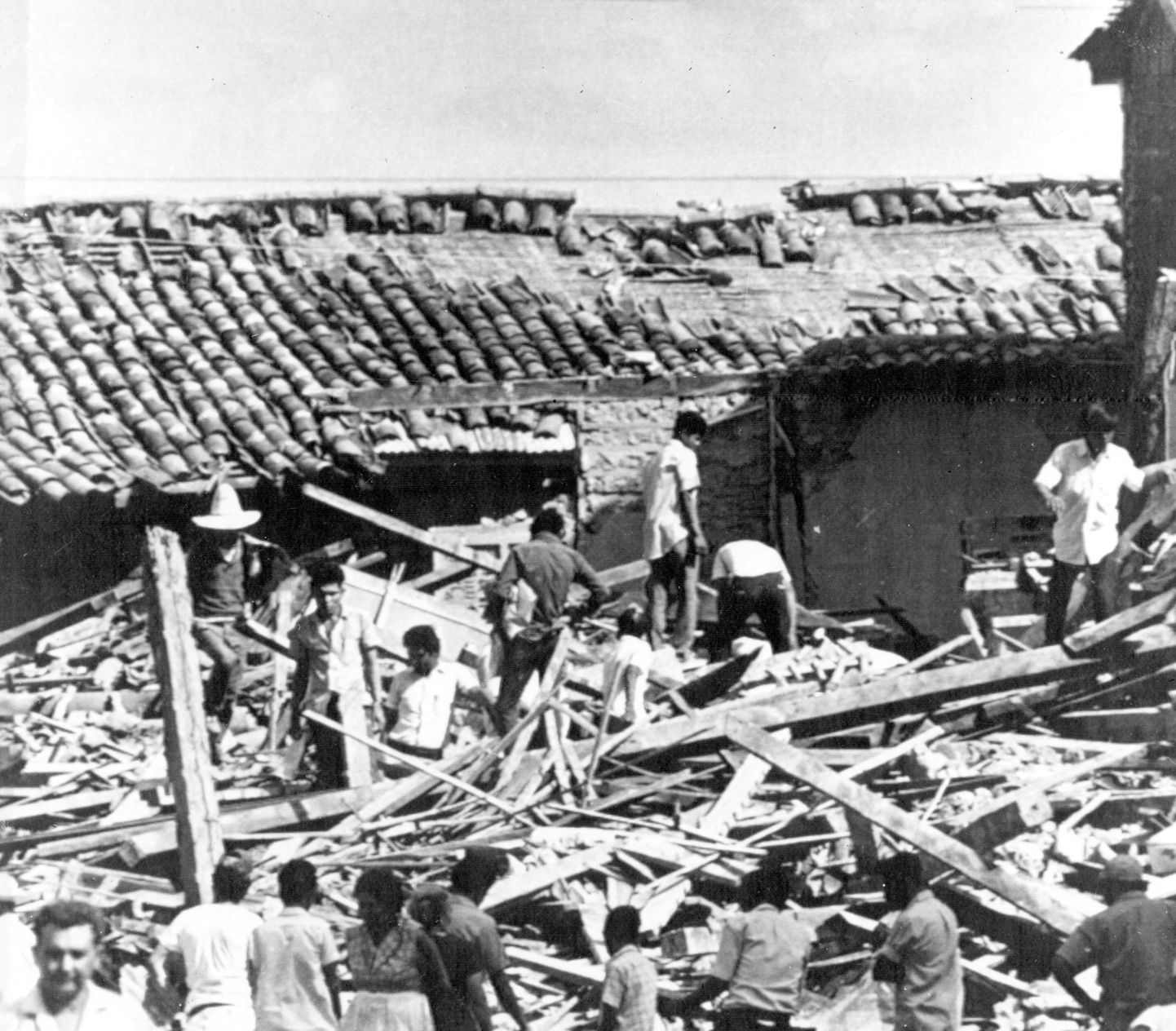 Managua, Nicaragua: koristustööd 1972. aasta maavärina järel.