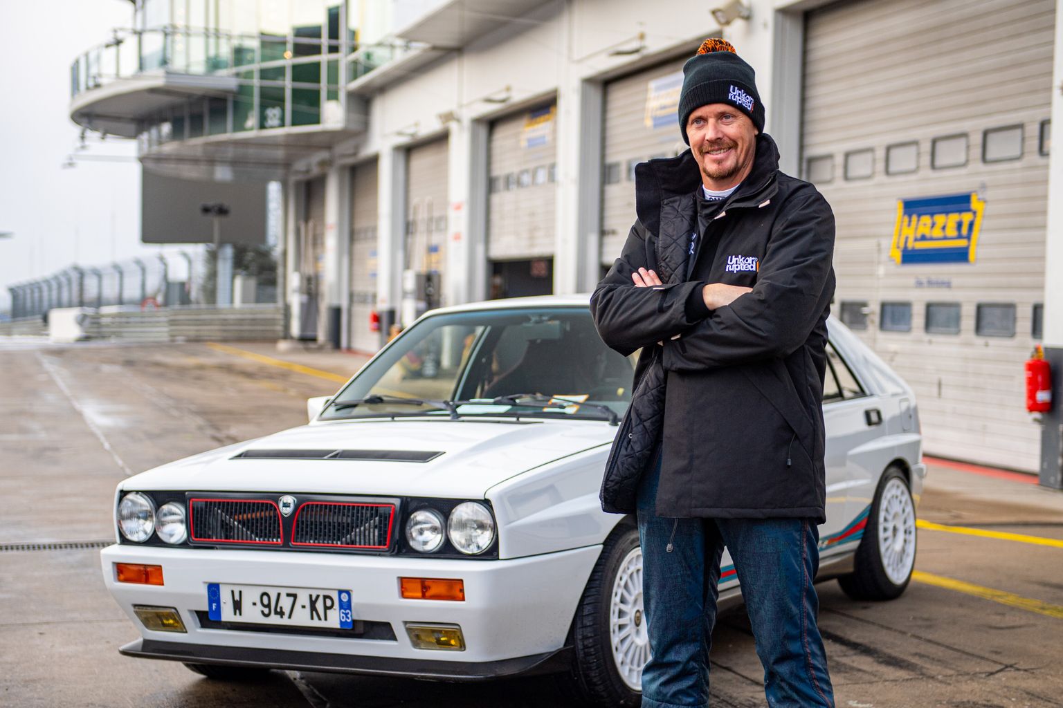 Guerlain Chicherit koos Lancia Delta Evo-e-ga.