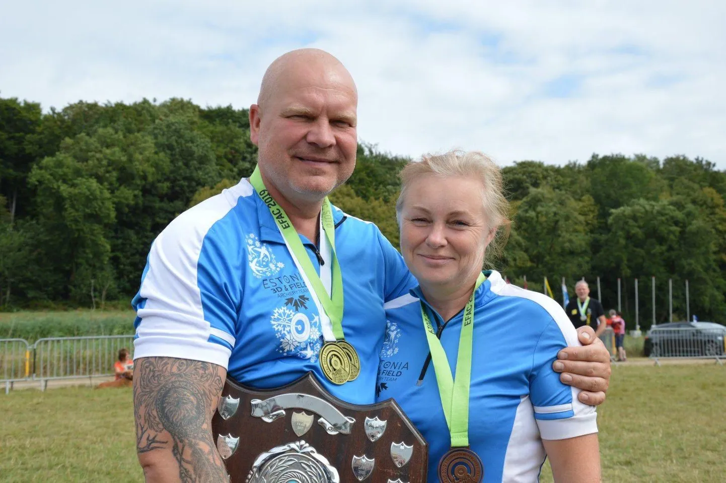 Aare Lauren koos abikaasa Aire Laureniga tulid Euroopa meistrivõistlustelt koju medalitega.