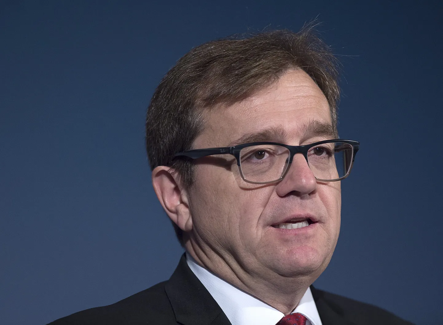 Kanada kalandusminister Jonathan Wilkinson neljapäeval Halifaxis G7 ministrite kohtumisel.