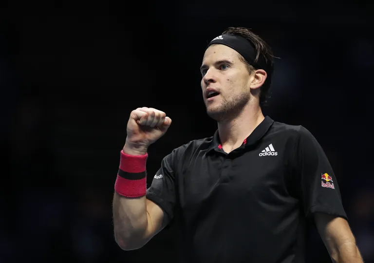 Austria tennisetäht Dominic Thiem ATP tuuri finaalis mullu novmebris.