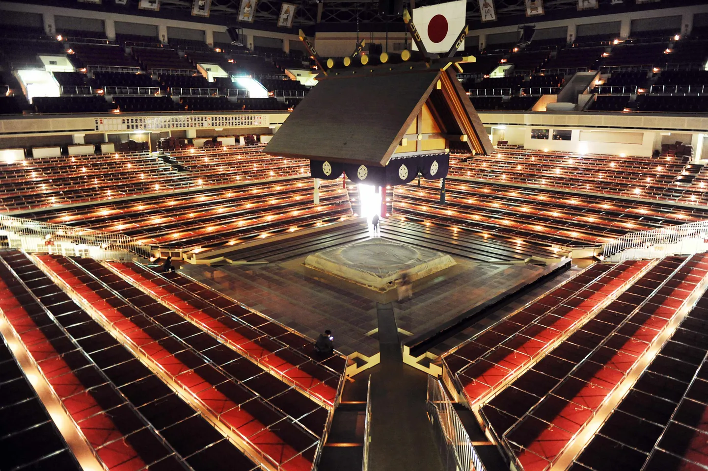 Ryogoku Kokugikan sumoareen Tokyos.