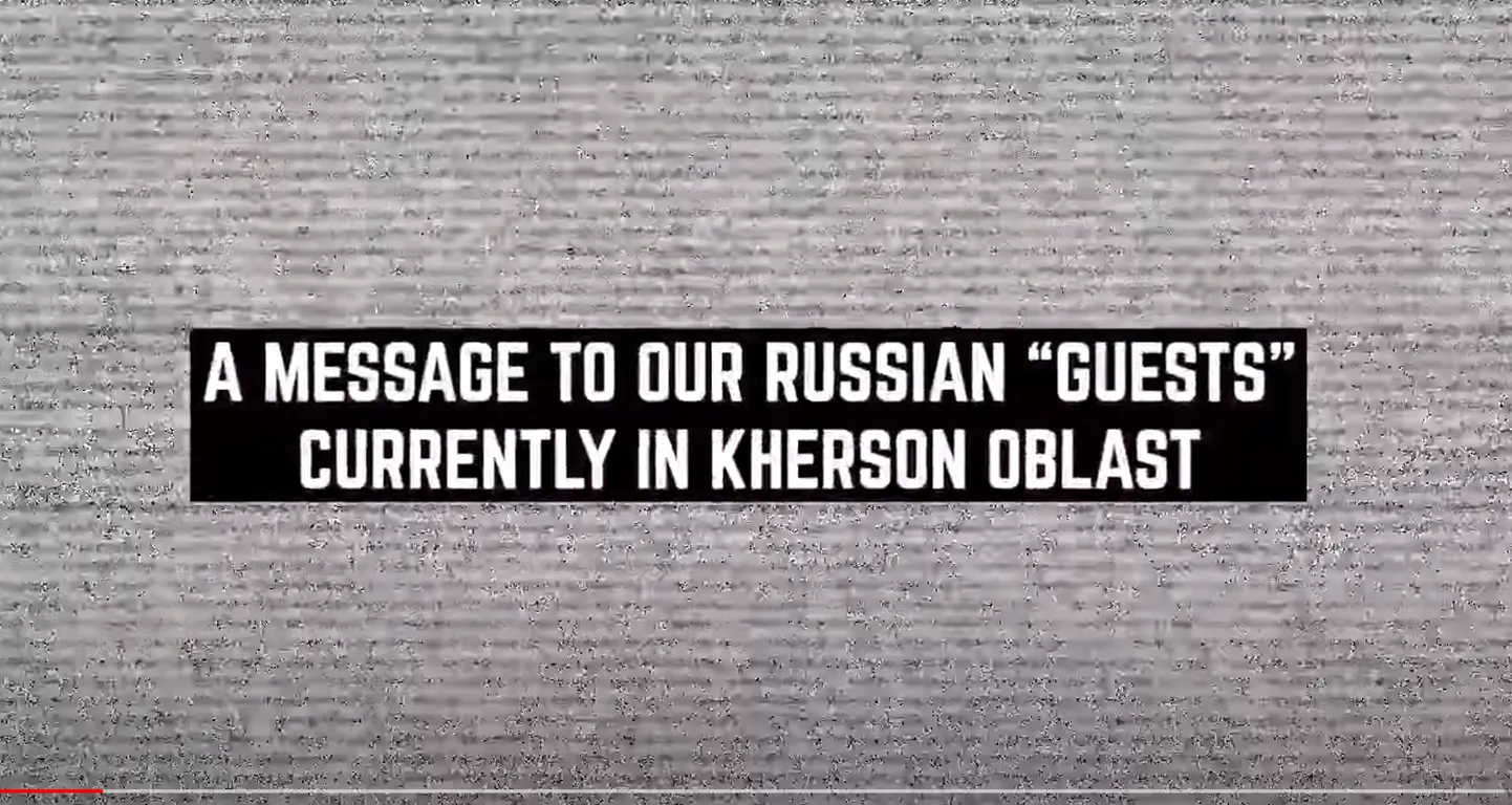Ukraina kaitseministeerium saatis Hersoni oblastis olevatele Vene sõduritele videosõnumi