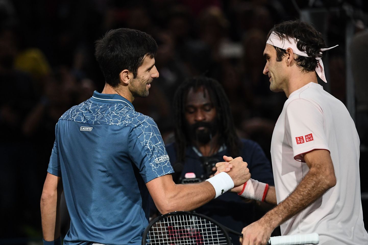 Kaks legendi. Novak Djokovic ja Roger Federer.