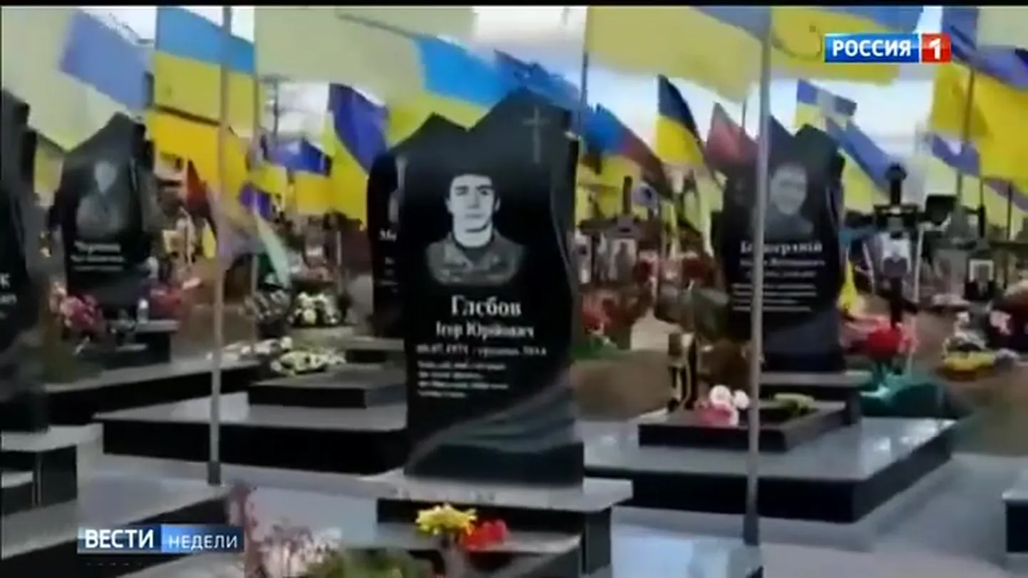 Кадр из передачи на российском ТВ