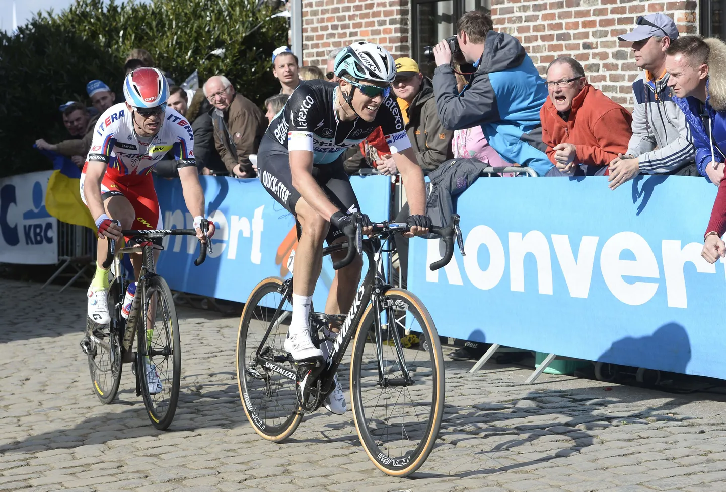 Norralane Alexander Kristoff (vasakul) ja hollandlane Niki Terpstra.