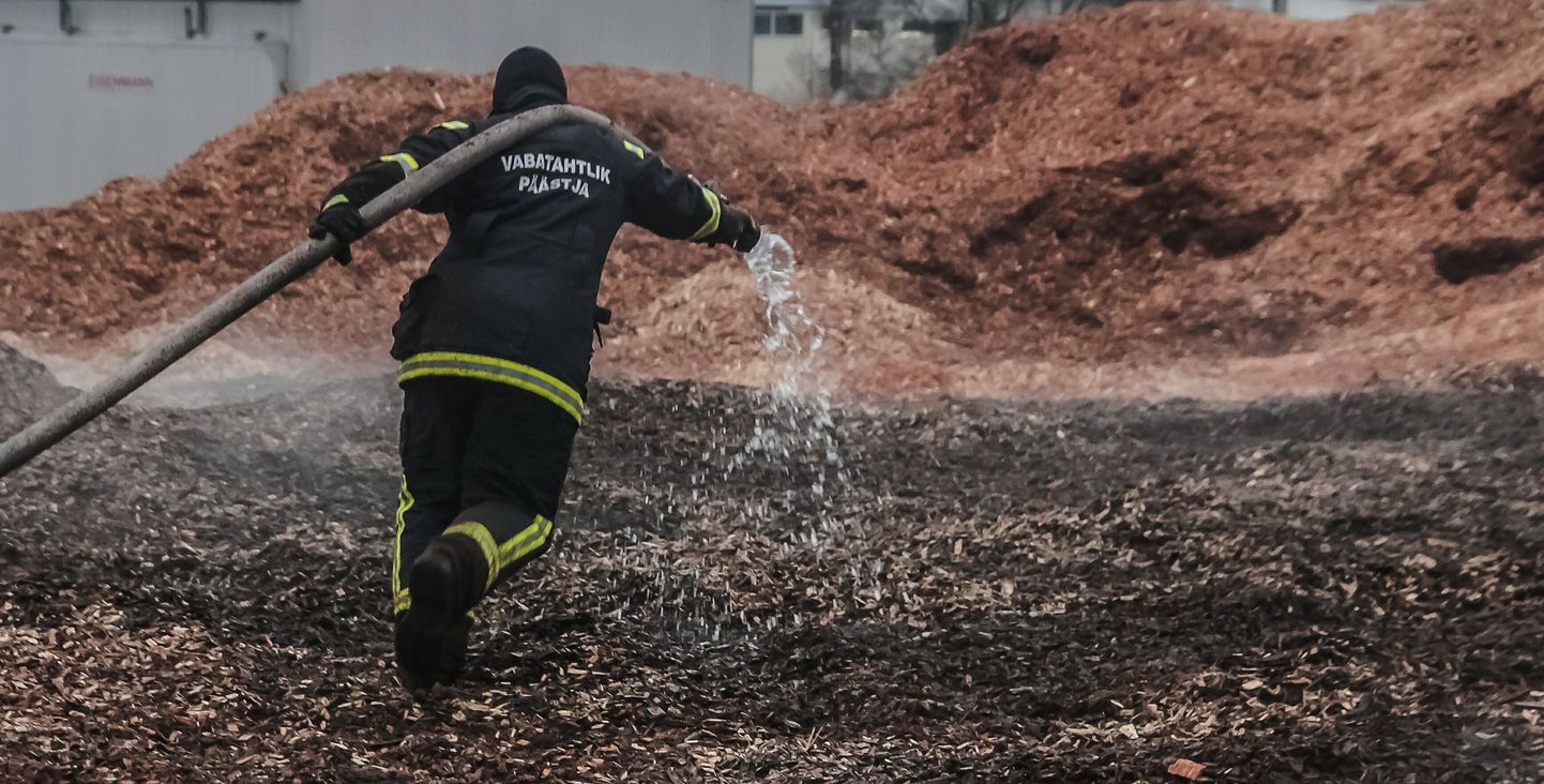 Sauga vallas mitu nädalat põlenud saepuruhunniku kustutamine läks päästeametile maksma 45 000 eurot.