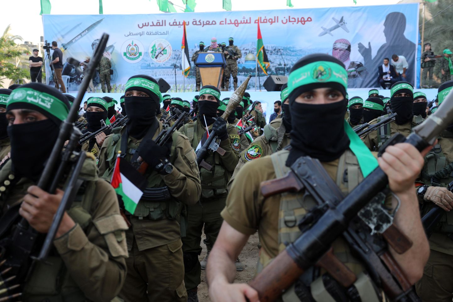 Hamasi Iisraeli-vastane meeleavaldus Gazas 28. mail 2021.