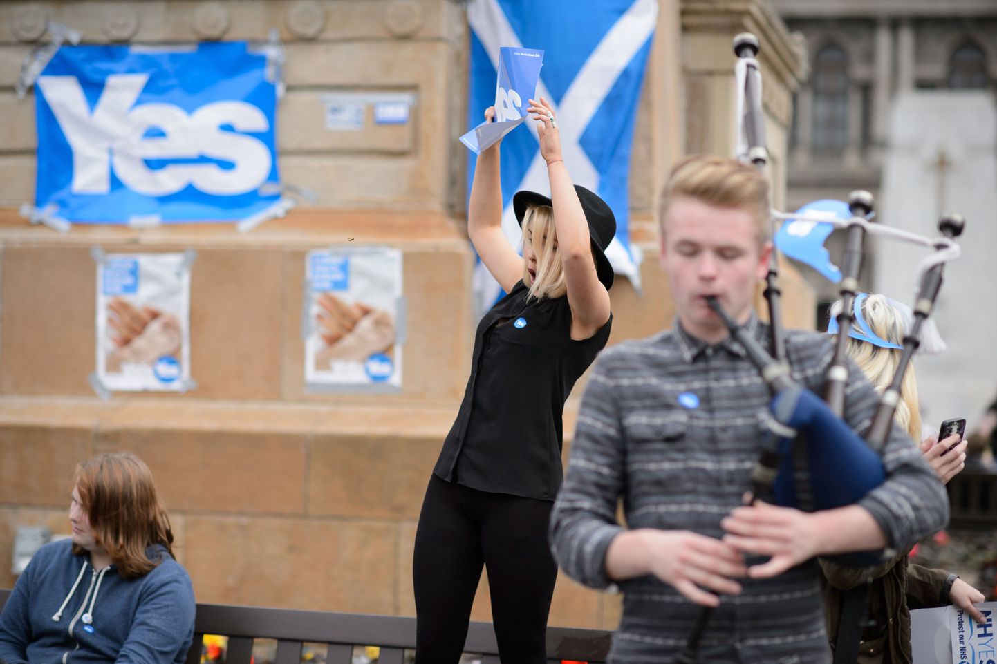 Šoti iseseisvusmeelsed Glasgow's.