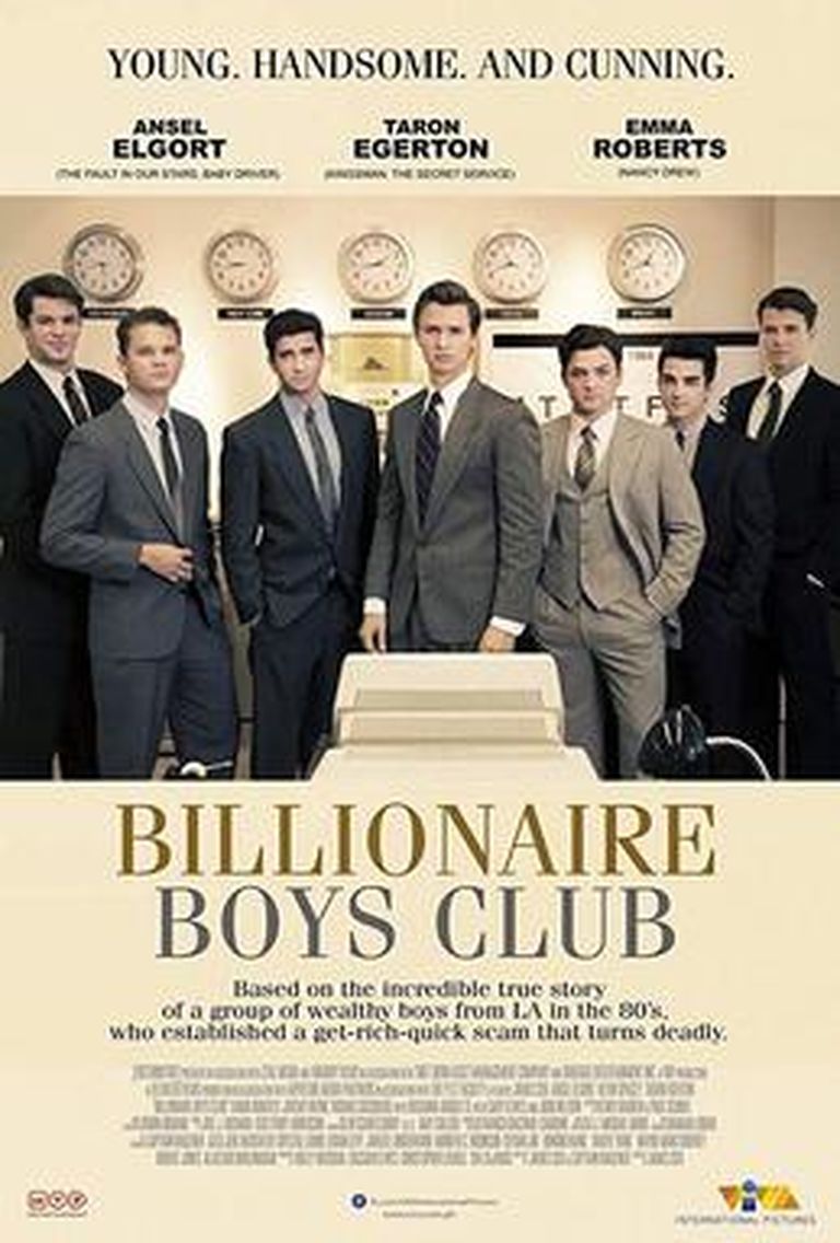 Filmi «Billionaire Boys Club»(Noorte miljardäride klubi) reklaam