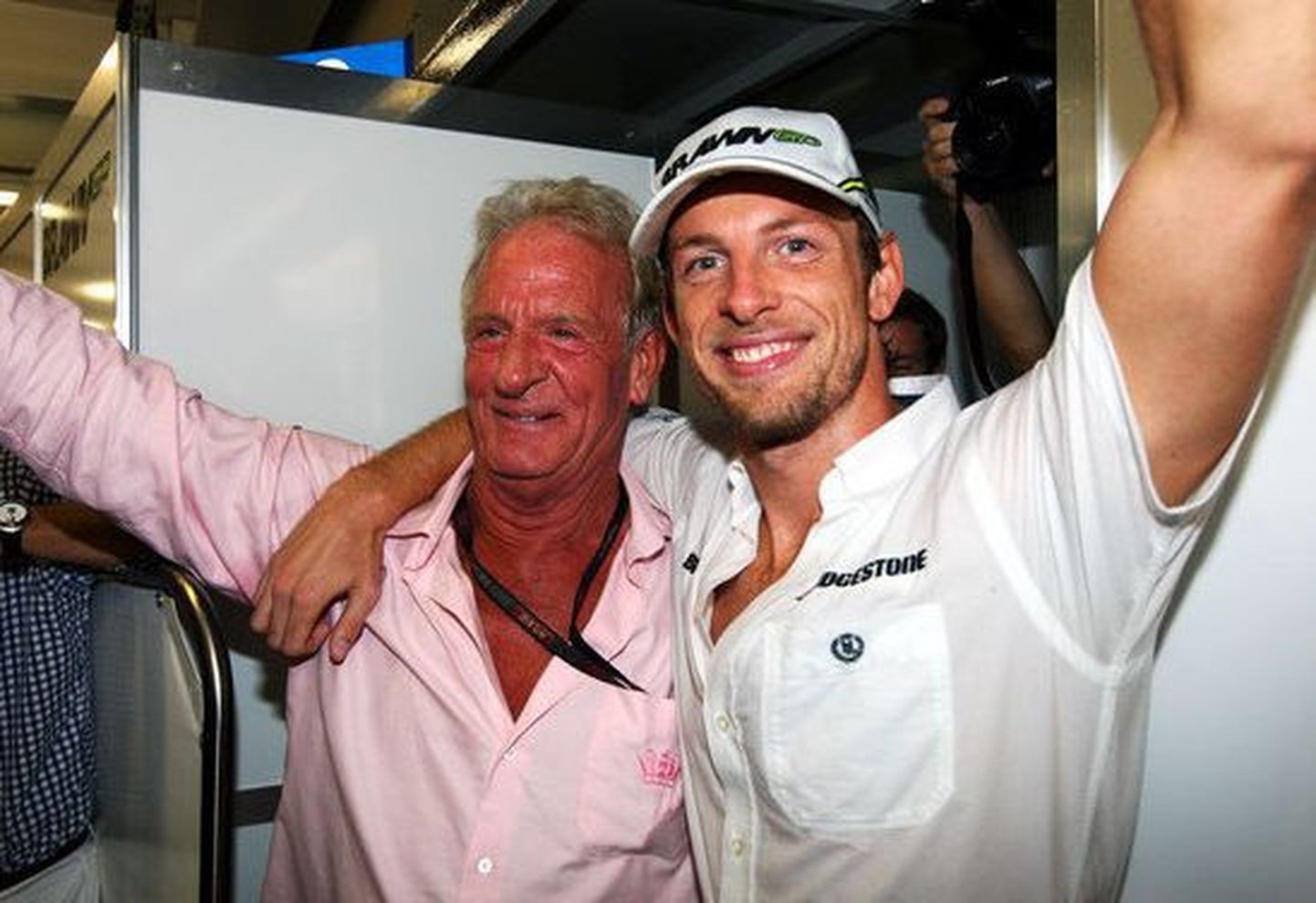Jenson Button koos oma isa John Buttoniga