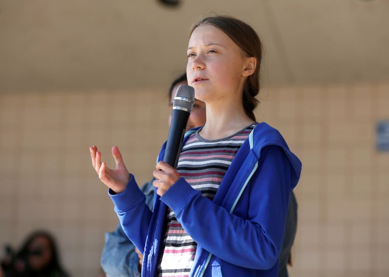 Kliimaaktivist Greta Thunberg oktoobris USAs