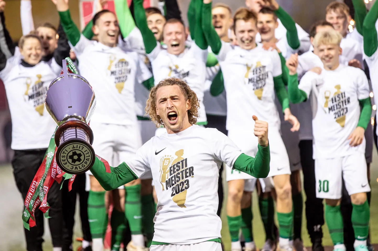 FC Flora võitis 2023. aastal klubi ajaloo 15. Eesti meistritiitli.