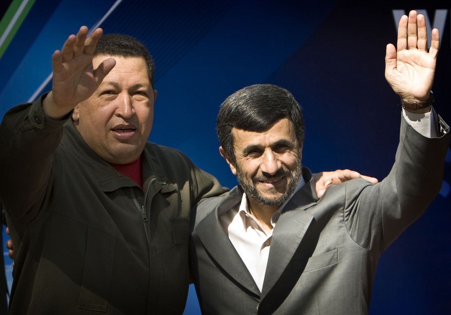 Hugo Chávez (vasakul) ja Mahmoud Ahmadinejad.
