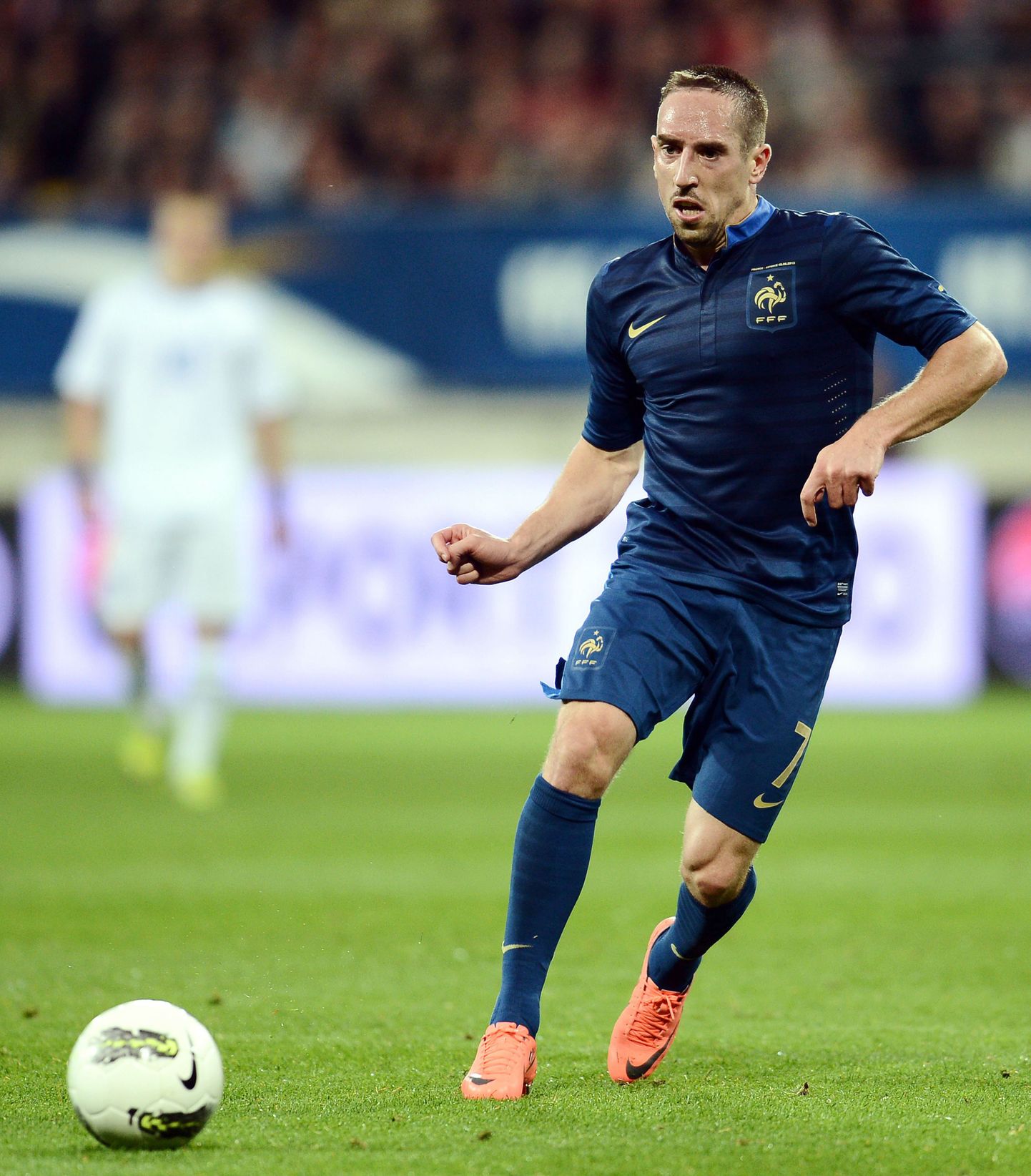 Prantsusmaa koondise mängija Franck Ribery sõprusmängus Eesti vastu.