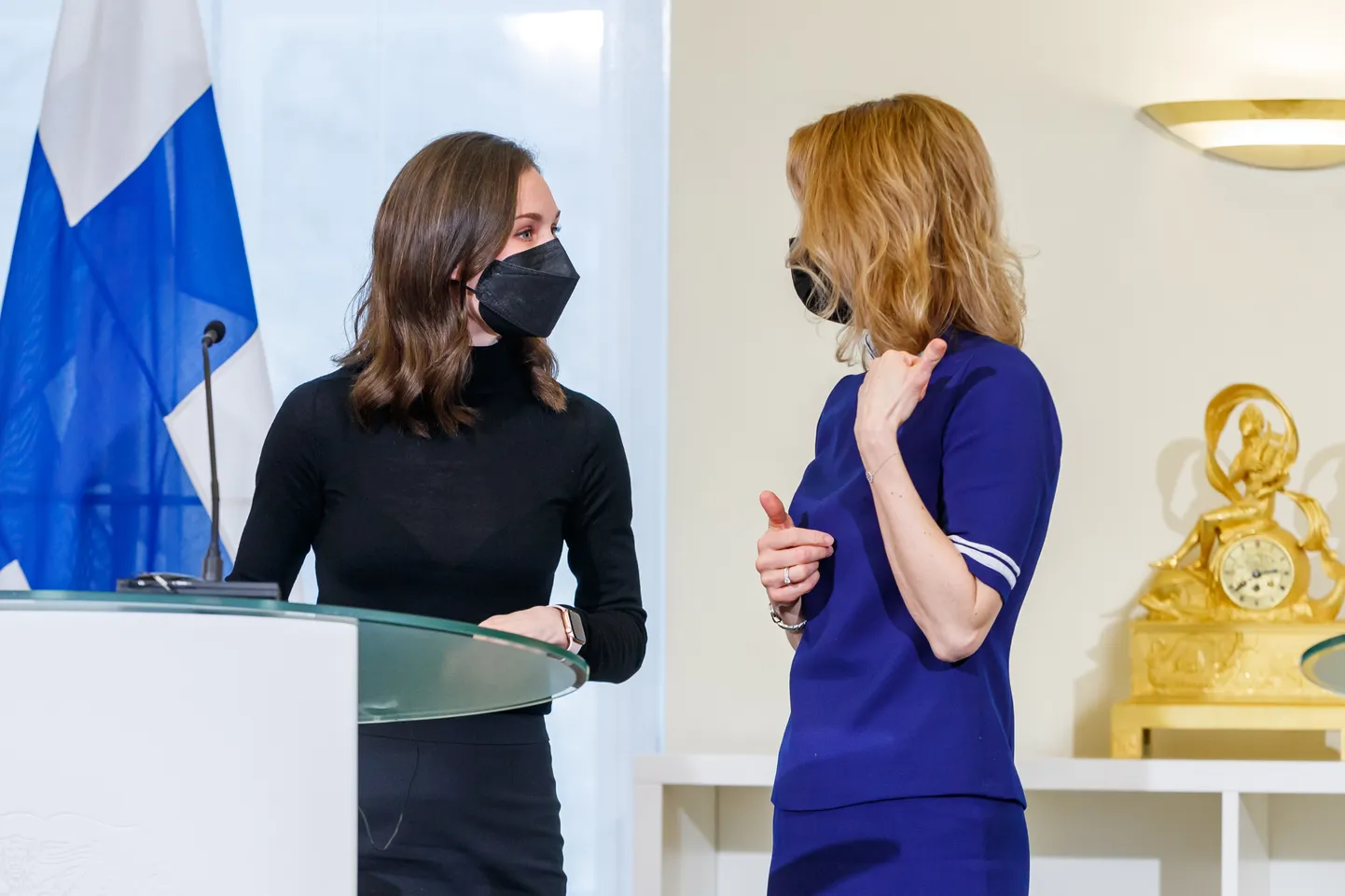 Soome peaminister Sanna Marini visiit Eestisse. Kohtumine Kaja Kallasega.