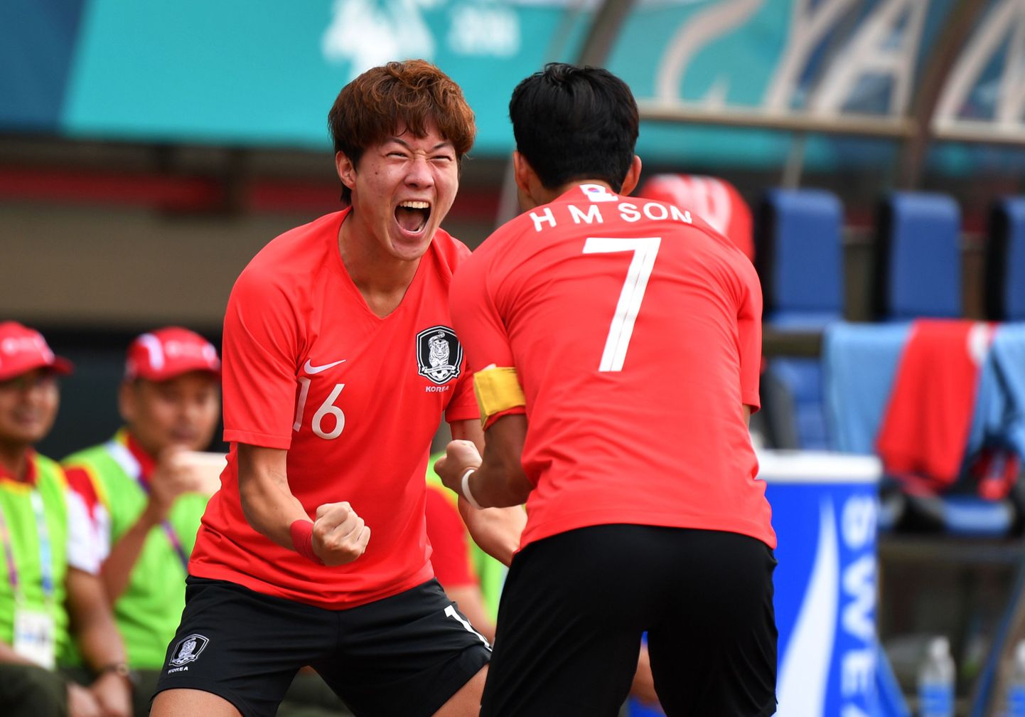 Lõuna-Korea jalgpallurid.