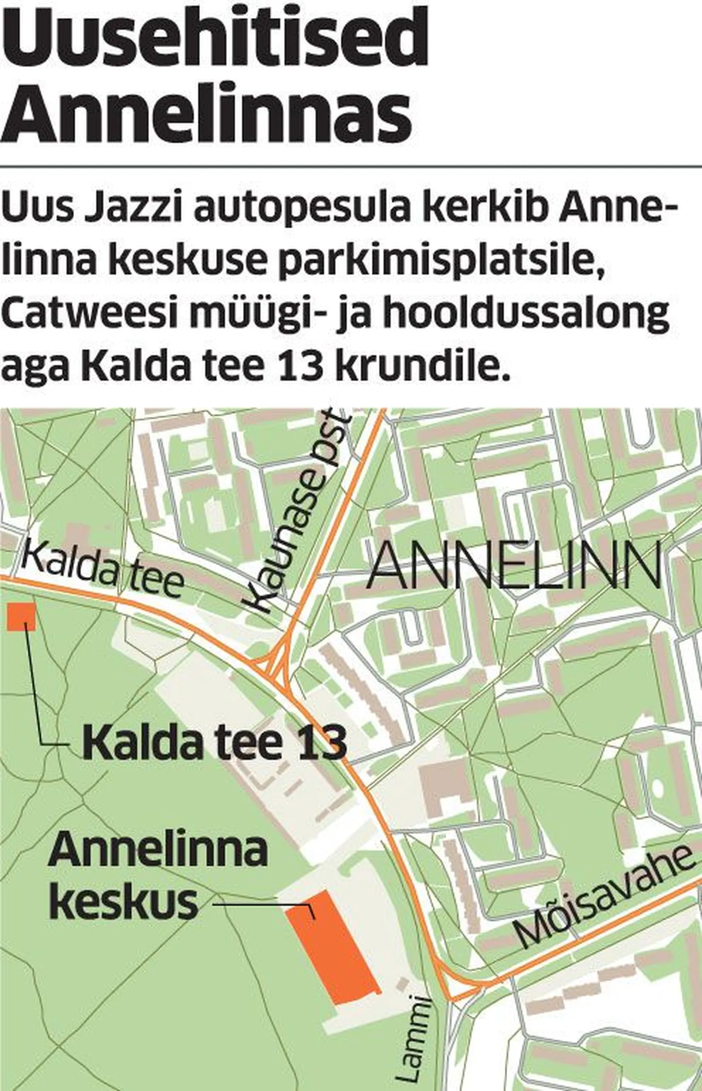 Uusehitised Annelinnas.