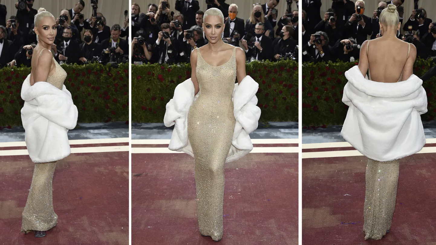Kim Kardashian ikoonilises Marilyn Monroe kleidis