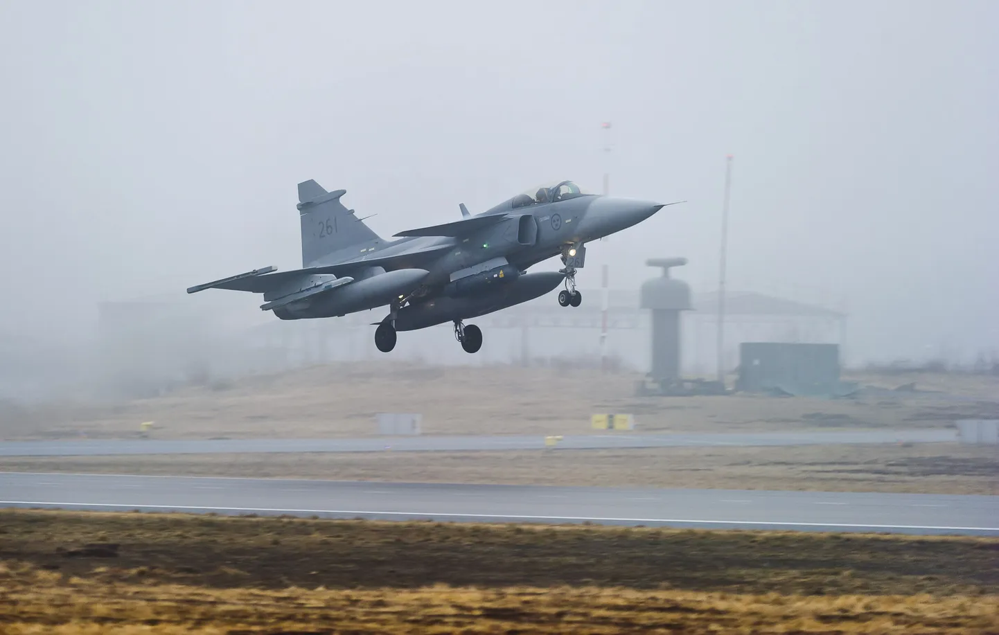 Rootsi õhuväe JAS 39 Gripen.