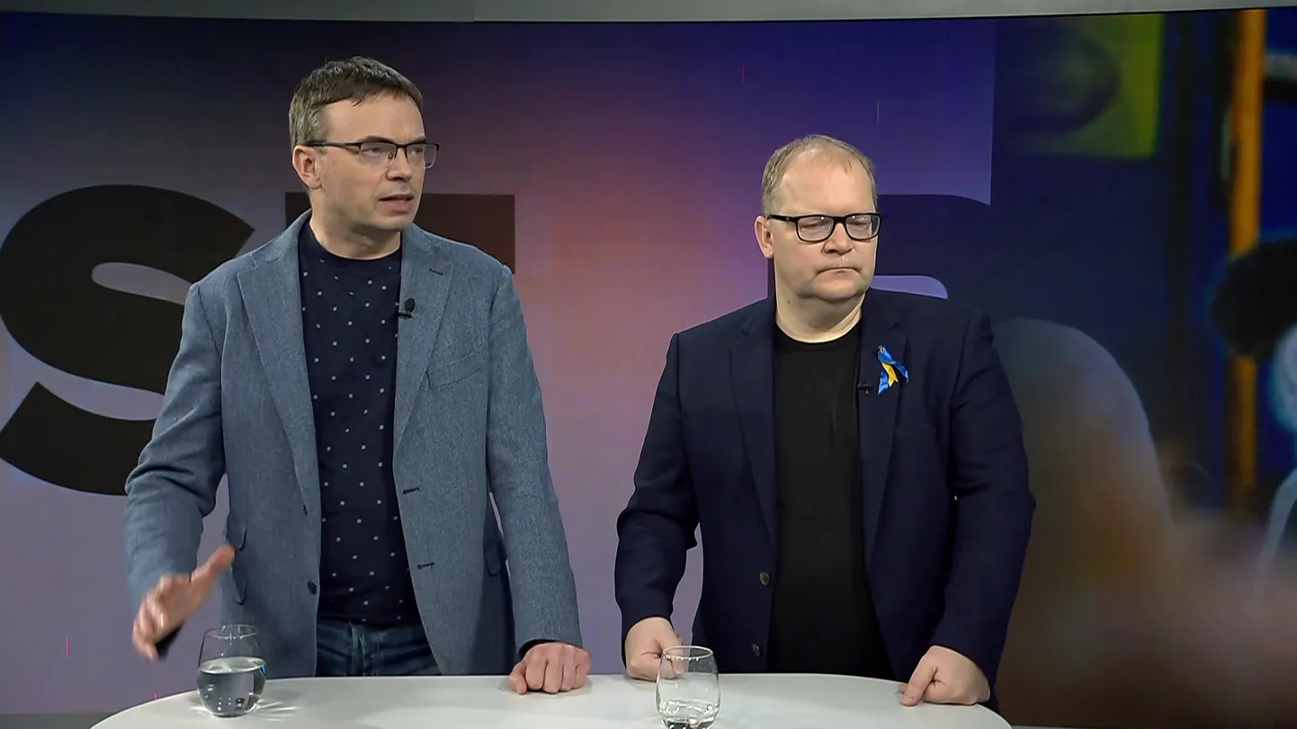 Sven Mikser ja Urmas paet saates "Otse Postimehest"