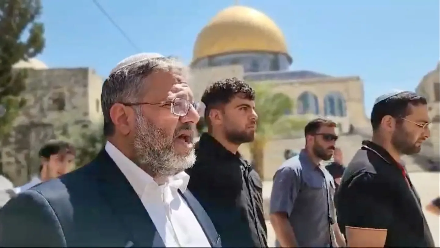 Izraēlas nacionālās drošības ministrs, galēji labējo nometnes politiķis Itamars Ben Gvirs.
