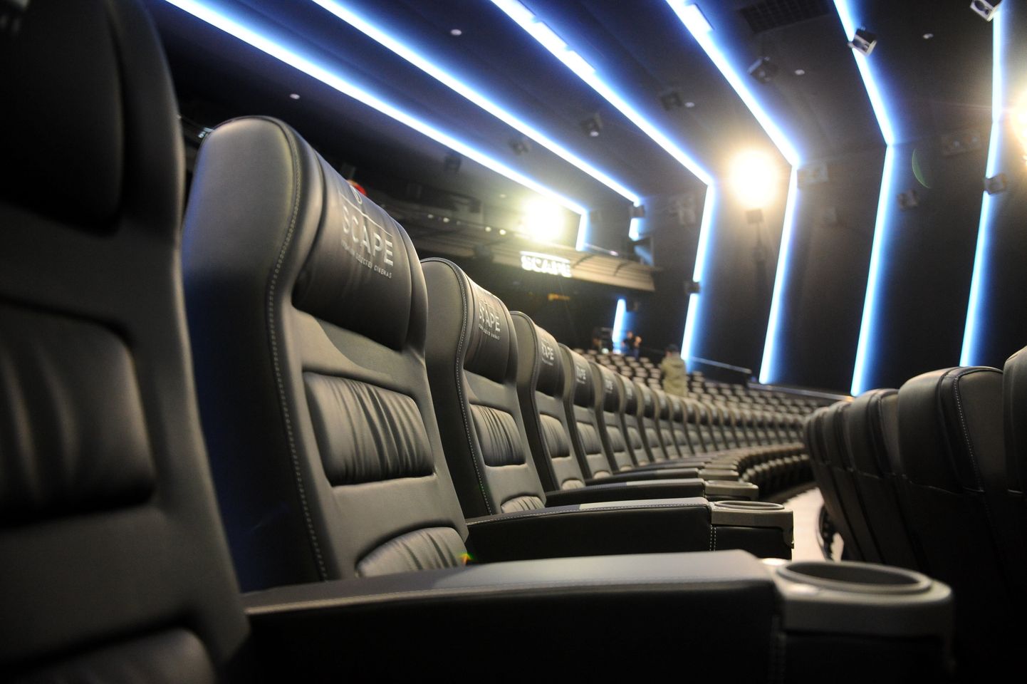 Baltijā modernākā kino zāle "Scape" kinoteātrī "Kino Citadele".