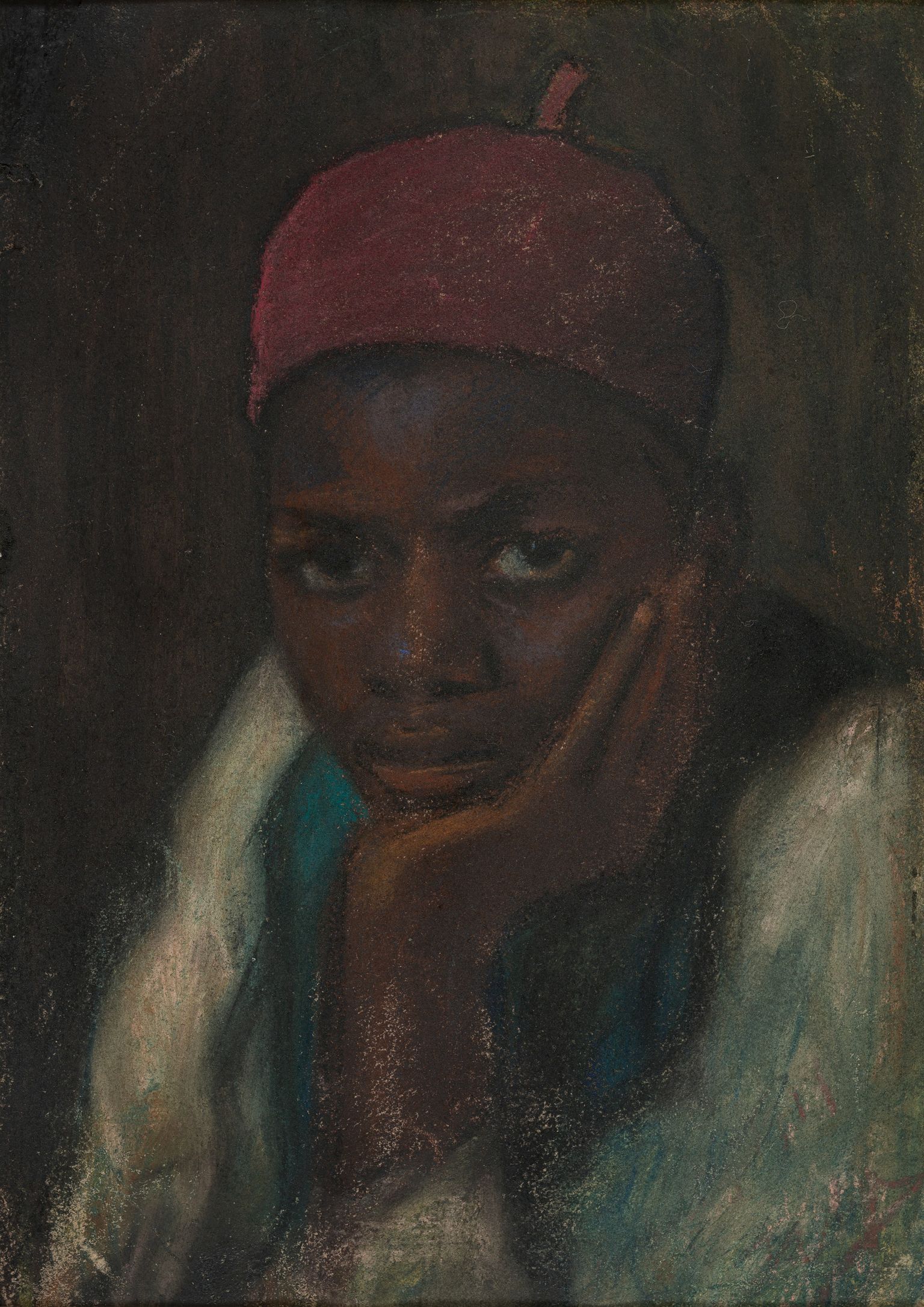 Ants Laikmaa pastell «Mulatipoisi portree» (1919)