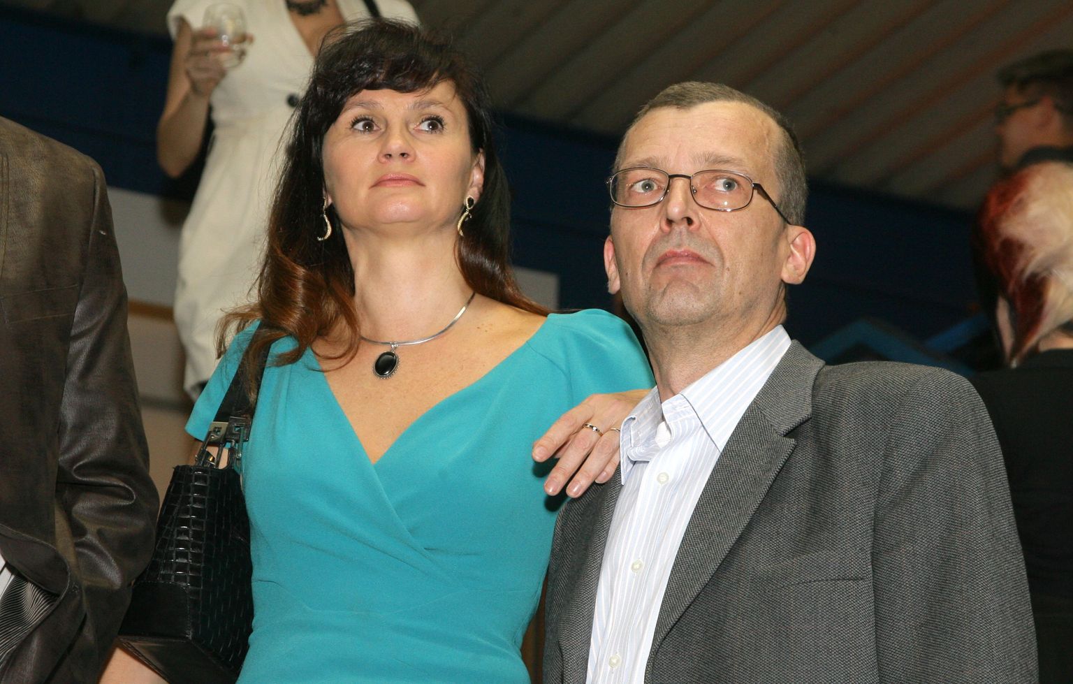 Kristel Meier koos elukaaslase Heiki Kranichiga 2013. aastal Kanal 2 peol.