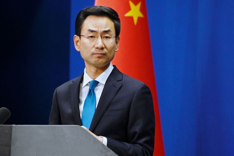 Hiina välisministeeriumi pressiesindaja Geng Shuang novembris 2019.