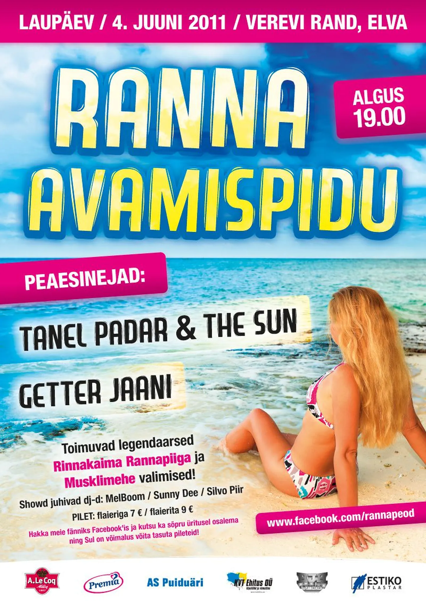 4. juunil Verevi ranna suur avamispidu!