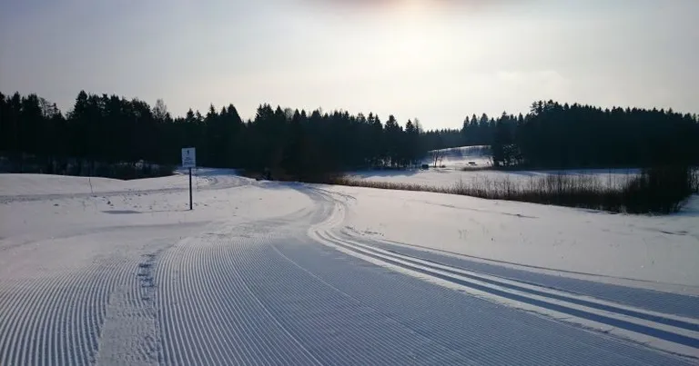 Haanja maratonirada veebruarikuu viimase päeva hommikul. FOTO: