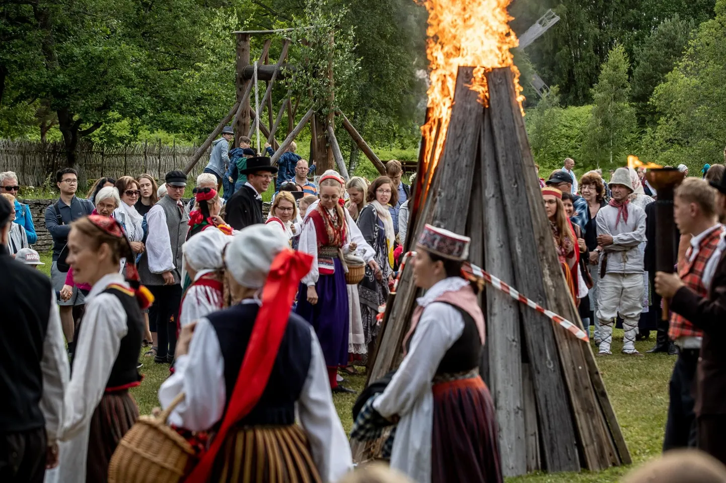 Vabaõhtumuuseumi jaanituli.