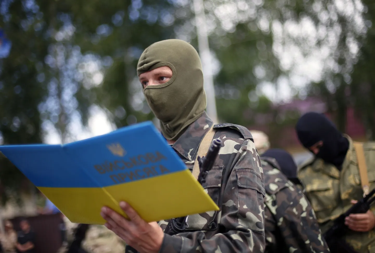 Ukraina vabatahtlikud võitlejad Ida-Ukrainas.