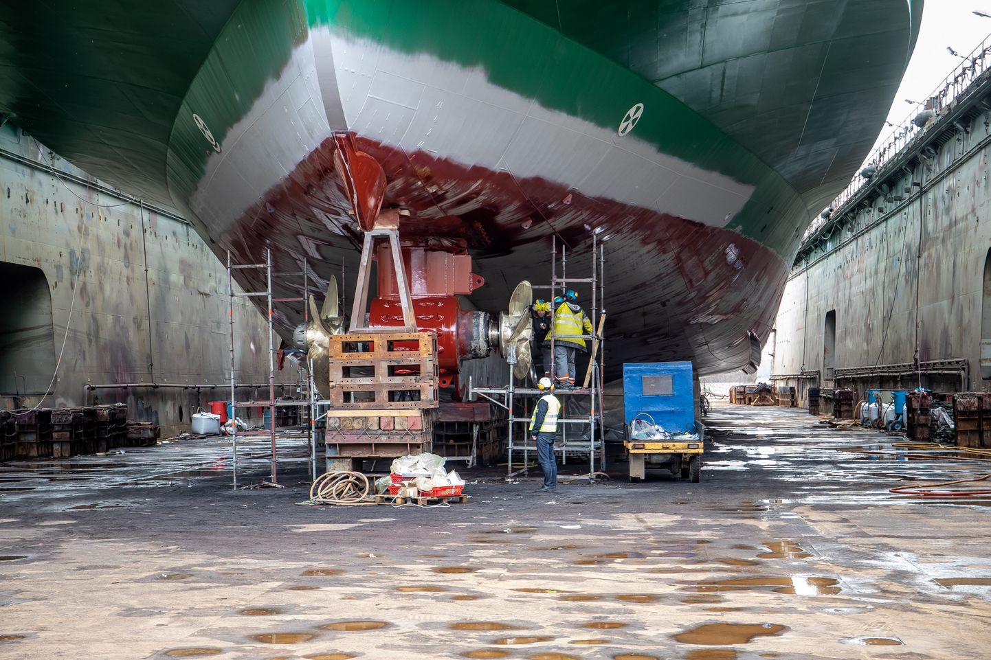 Parvlaev Leigeri remont. Eelmine korraline hooldus 2019. aastal. FOTO:SANDER ILVEST/POSTIMEES