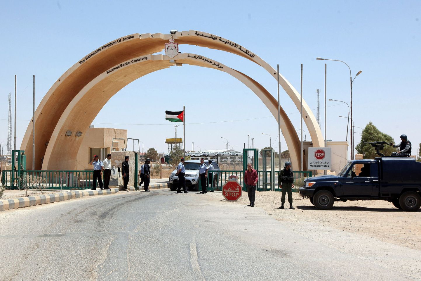 Jordaania ja Iraagi vaheline piirikpunkt.