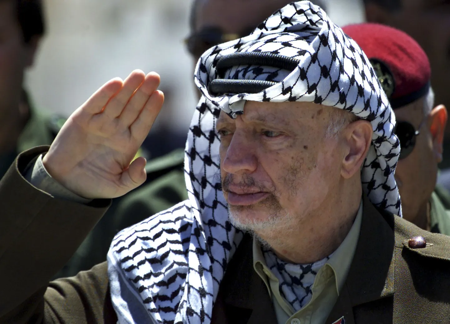 Yasser Arafat 2001. aastal.