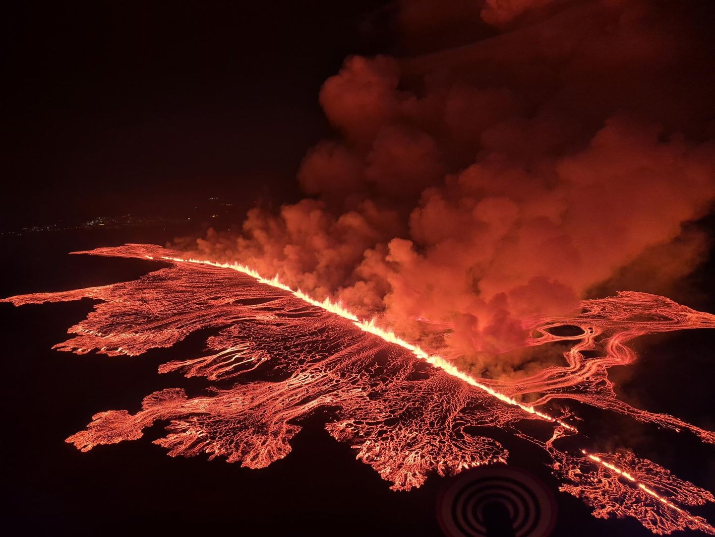 Vulkaanipurse Islandil Reykjanesi poolsaarel Grindavíkis.