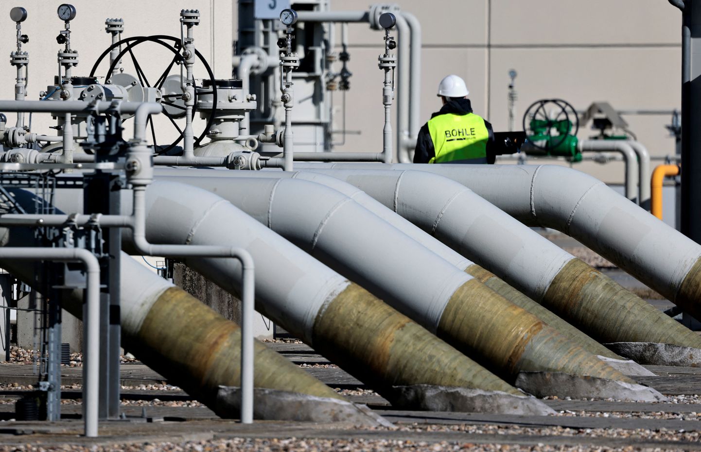 Nord Stream 1 gaasitoru maapealne osa Saksamaal Lubminis.