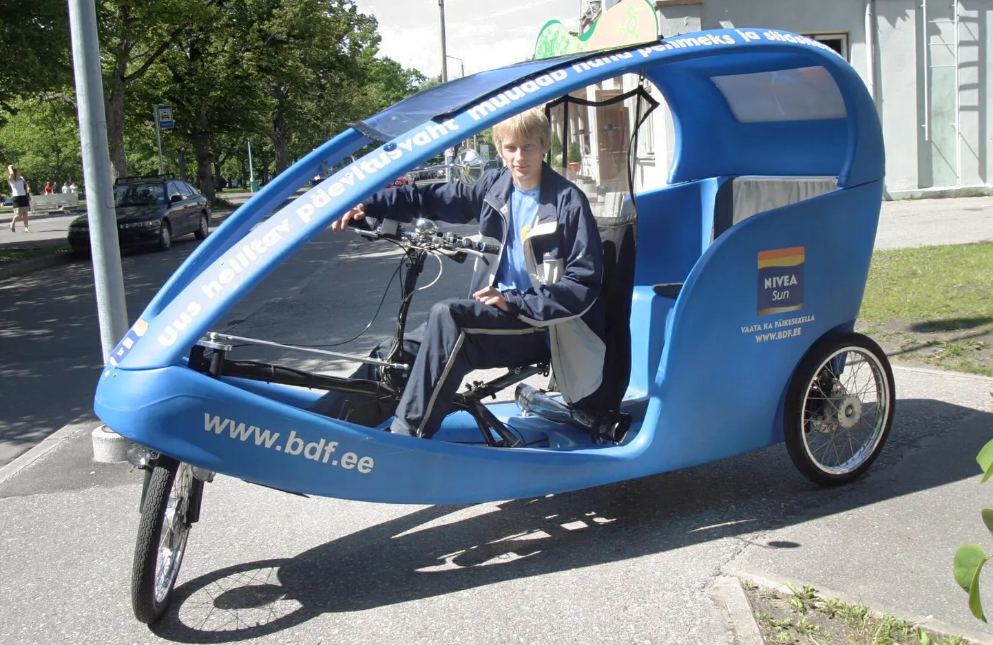 Velotakso Pärnus. Foto on illustratiivne.