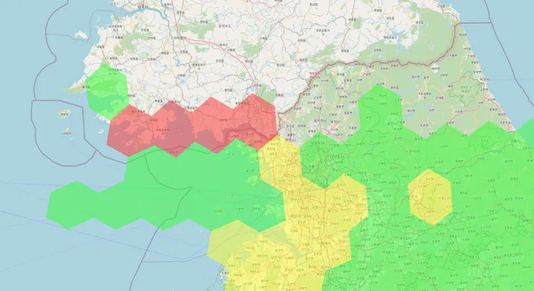 Veebisaidi GPSJam.org andmetel oli veel 11. novembril kahe riigi piiril tugev häiring (punased sektorid). Varem ulatus see ala pealinna Seouli ja rahvusvahelise lennujaamani.