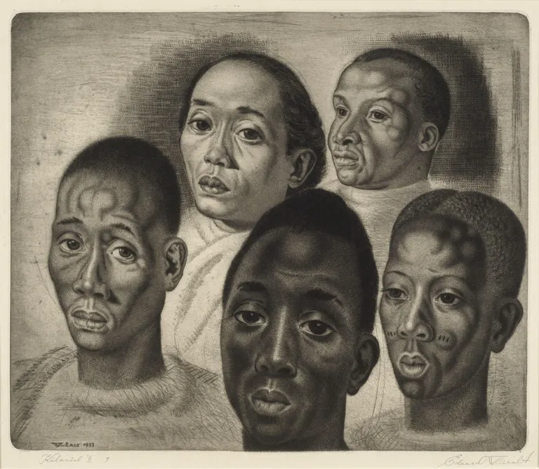 Eduard Wiiralt, «Pead» (varem «Neegripead»), 1933, Eesti Kunstimuuseum.