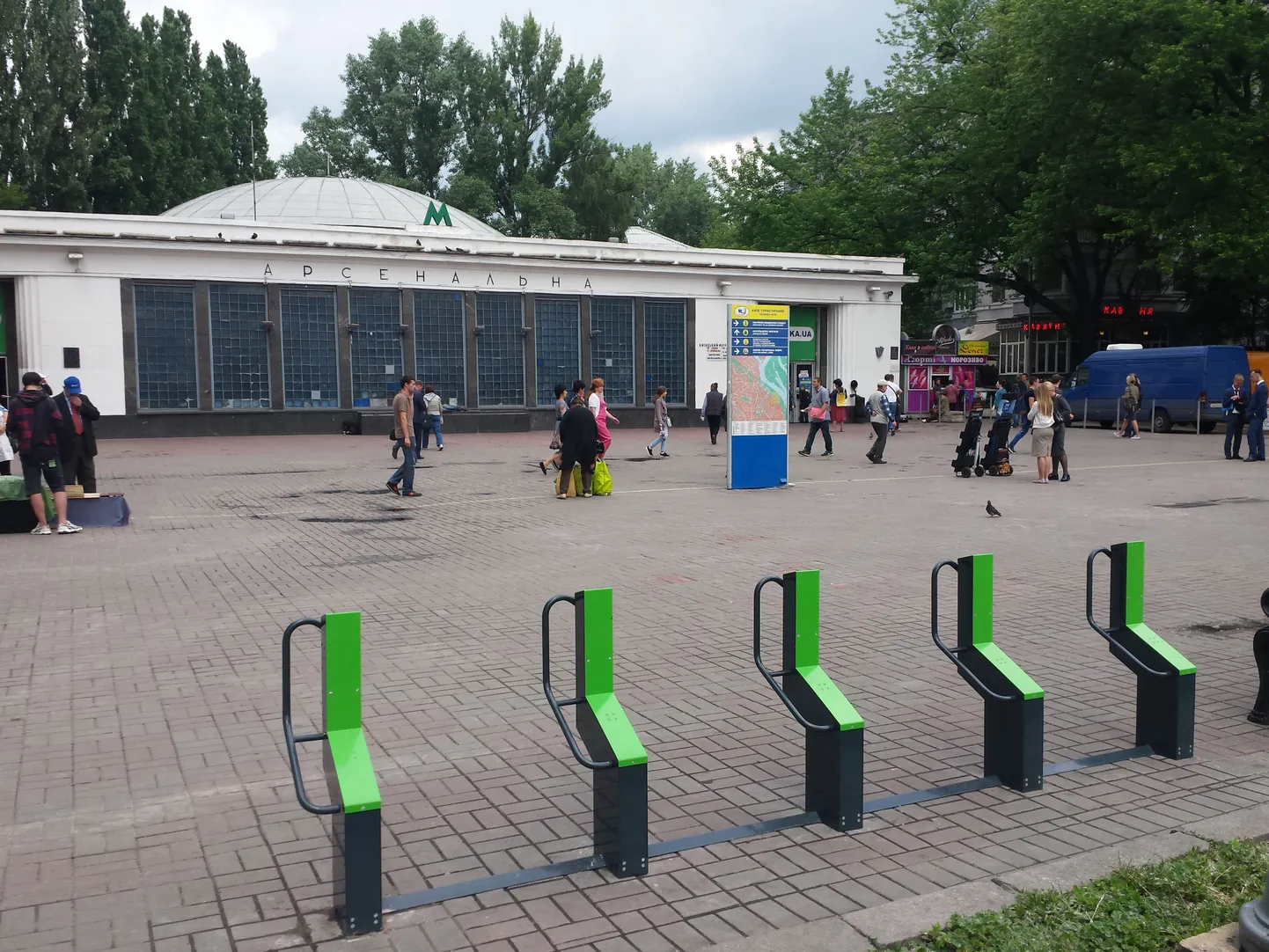 Bikeep rattaparkla Kiievis