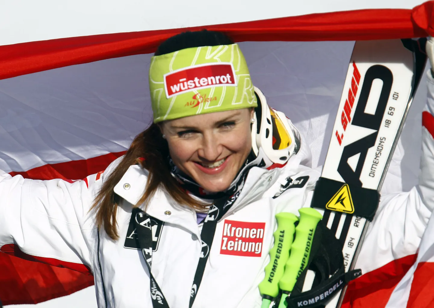 Elisabeth Görgl võitis karjääri esimese MM-kulla.