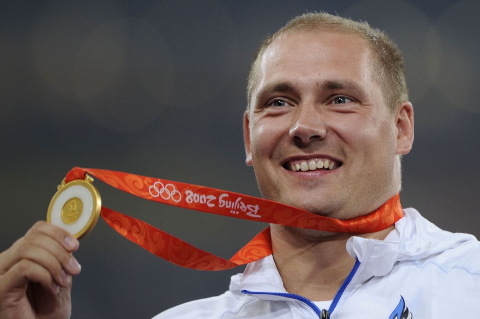 Gerd Kanter võitis 2008. aastal Pekingis kuldmedali